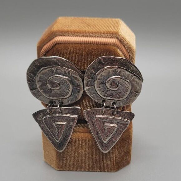 UNBRANDED Geometric Metal Earrings - Picture 1 of 7